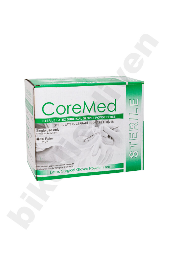 Coremed Pudrasız Cerrahi Eldiven - Toptan 50x10